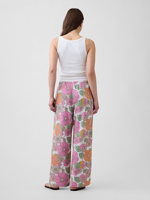 Image number 4 showing, Mid Rise Pull-On Wide-Leg Pants