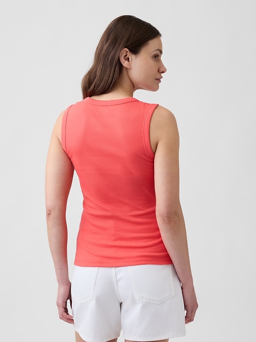 Image number 2 showing, Ribbed Scoopneck Tank Top
