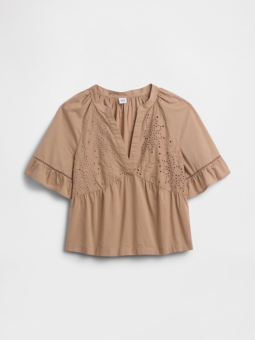 Image number 5 showing, Relaxed Eyelet Top