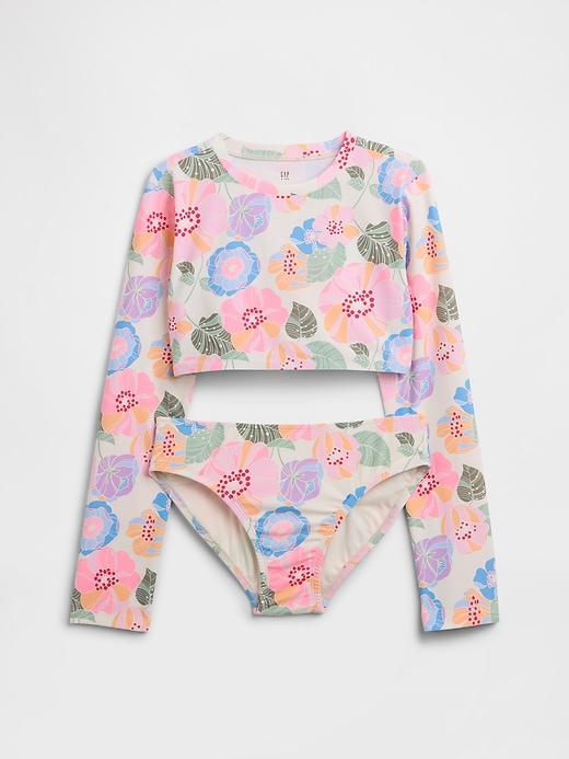 Image number 1 showing, Kids Swim Print Two-Piece