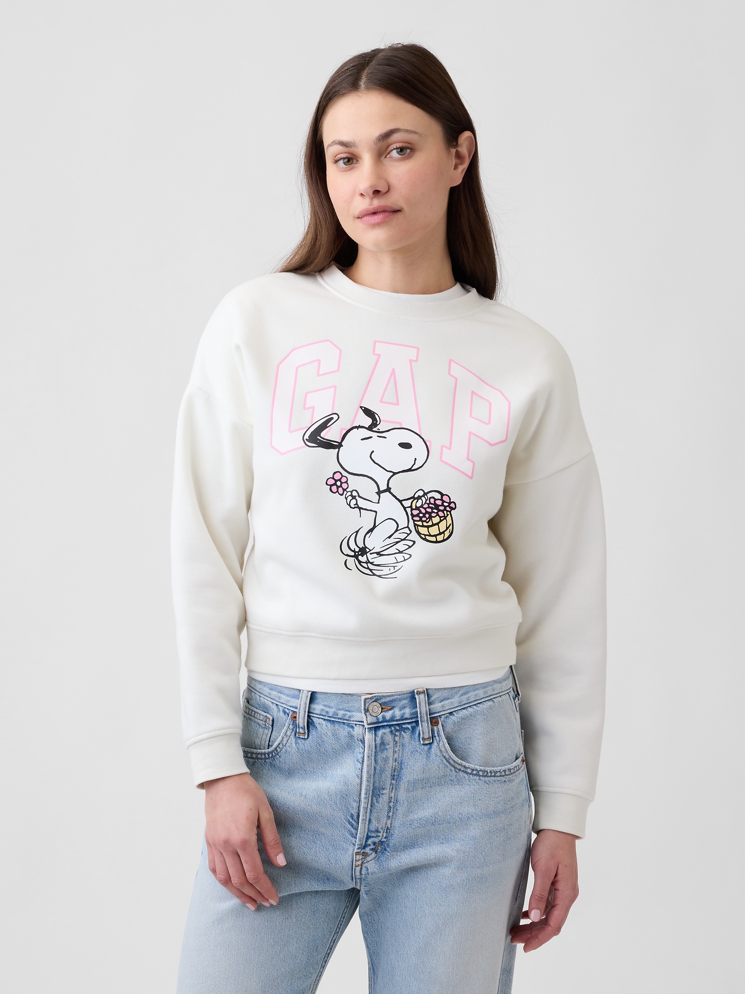 Oversized Wedge Crewneck Sweatshirt