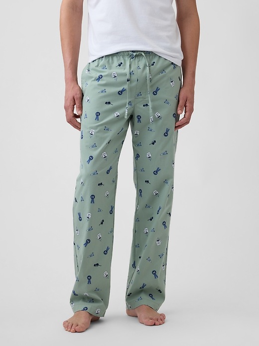 Image number 3 showing, Relaxed Poplin PJ Pants