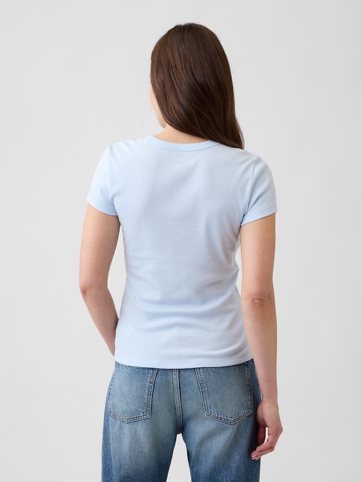 Image number 2 showing, Modern Ribbed Crewneck T-Shirt
