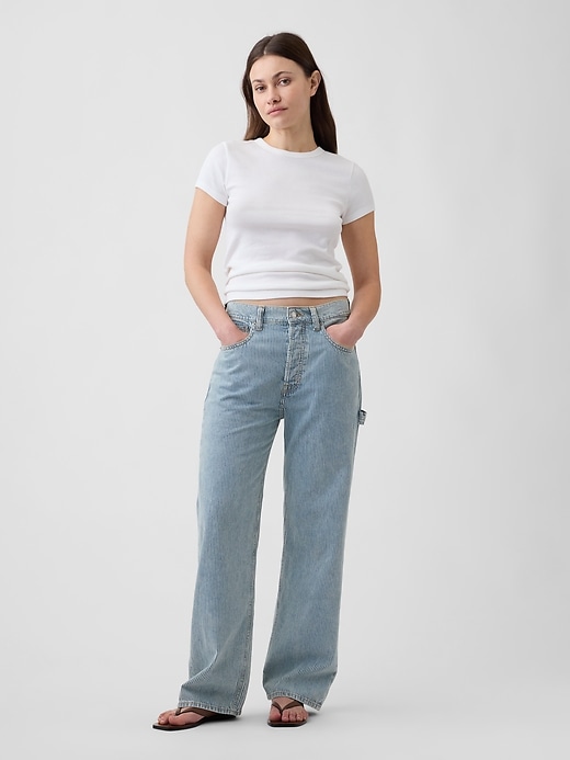 Image number 3 showing, Modern Ribbed Crewneck T-Shirt