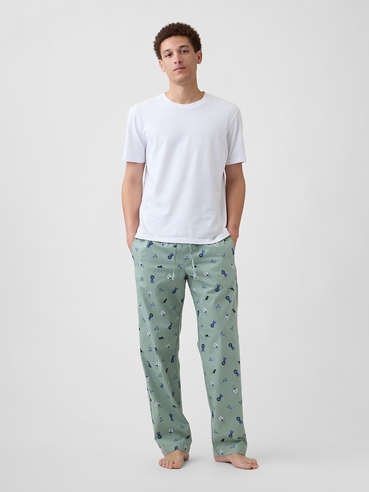Image number 1 showing, Relaxed Poplin PJ Pants