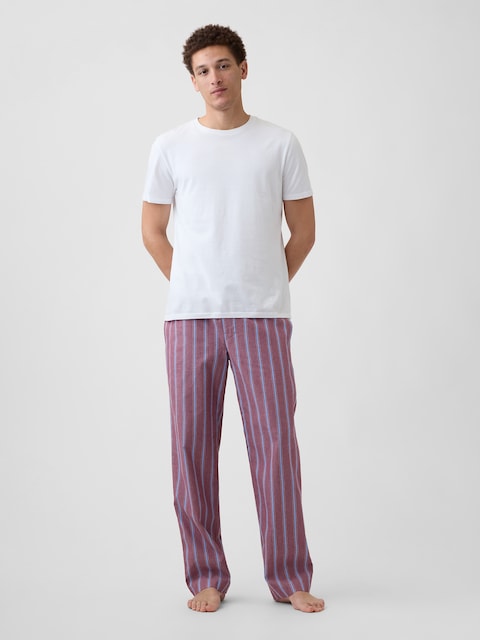 Relaxed Poplin PJ Pants