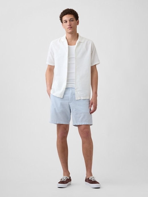 Image number 1 showing, 7" Essential Seersucker Shorts