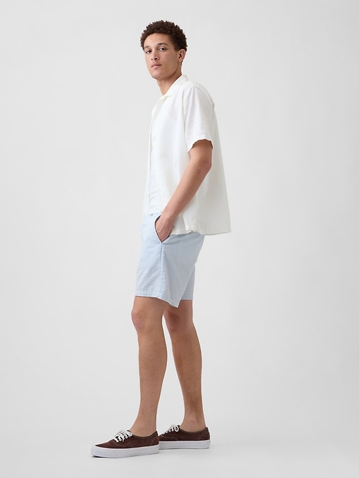 Image number 4 showing, 7" Essential Seersucker Shorts