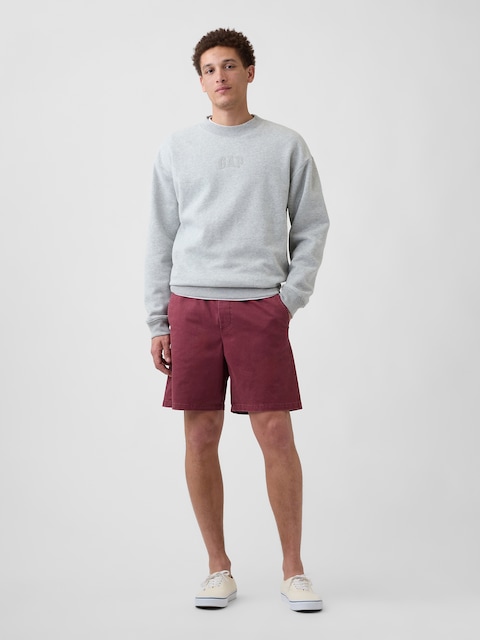 7" Essential Pull-On Khaki Shorts
