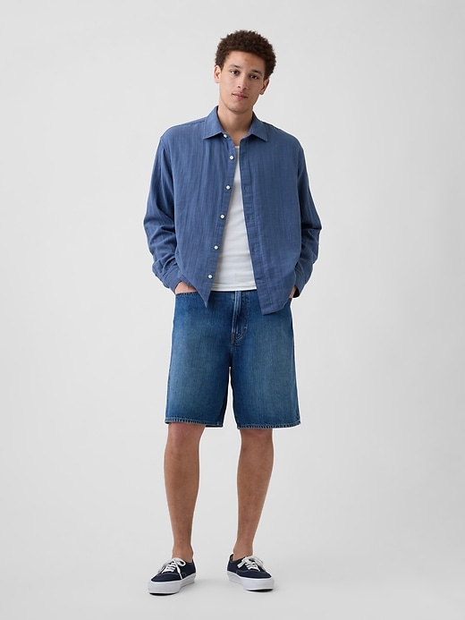 Image number 3 showing, Gauze Shirt in Boxy Fit