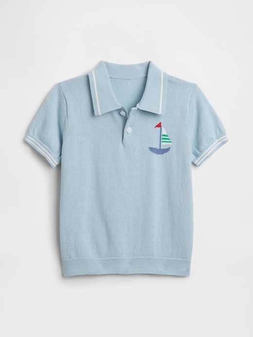 Image number 1 showing, babyGap Sweater Polo Shirt