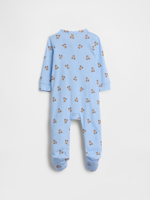 Image number 2 showing, Baby Print Two-Way Zip One-Piece