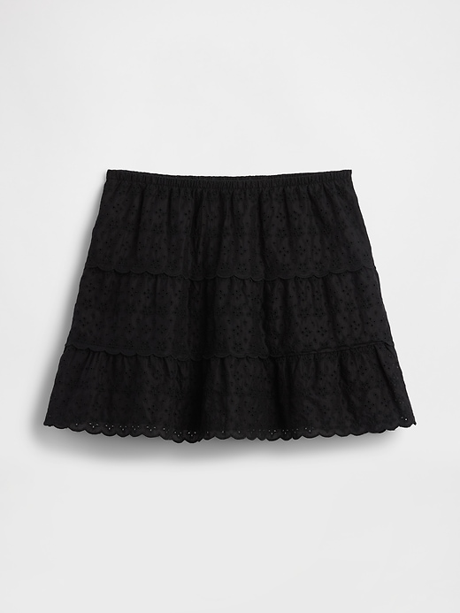 Image number 5 showing, Tiered Eyelet Mini Skirt