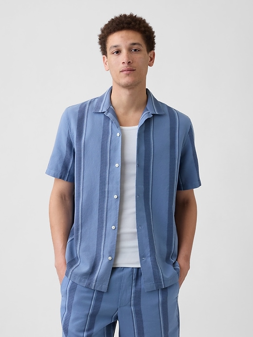 Image number 1 showing, Textured Vacay Shirt in Standard Fit