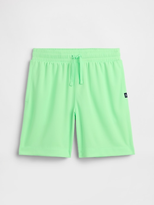 Image number 1 showing, Kids 100% Recycled Pull-On Mesh Shorts