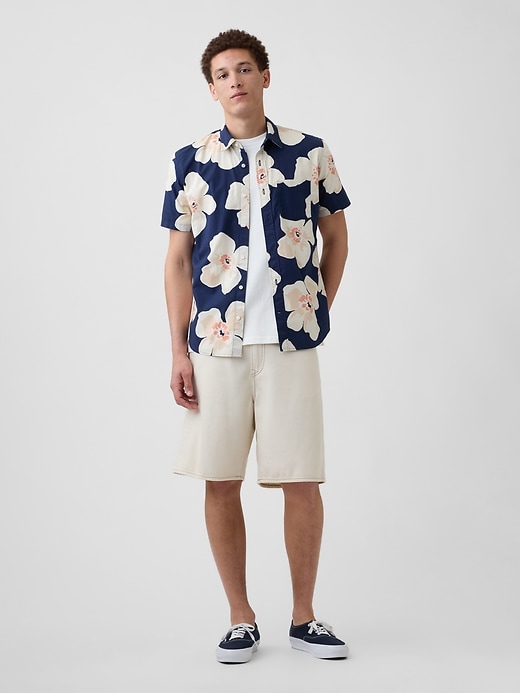 Image number 3 showing, Stretch Poplin Shirt in Standard Fit