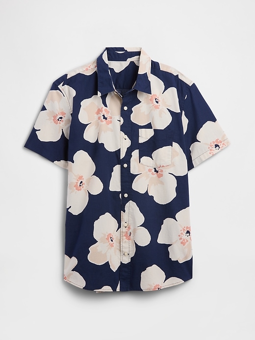 Image number 5 showing, Stretch Poplin Shirt in Standard Fit