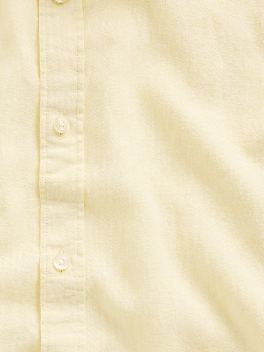 Image number 4 showing, Linen-Blend Shirt in Standard Fit