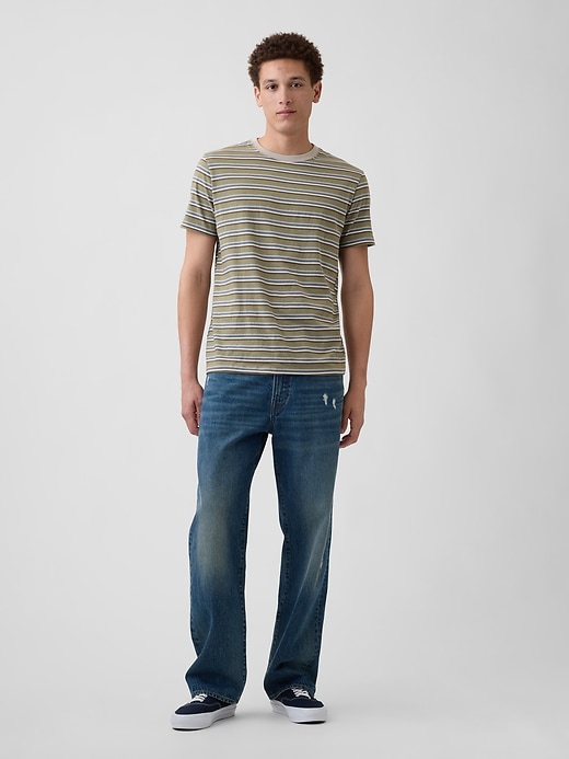 Image number 3 showing, Everyday Soft Stripe Crewneck T-Shirt