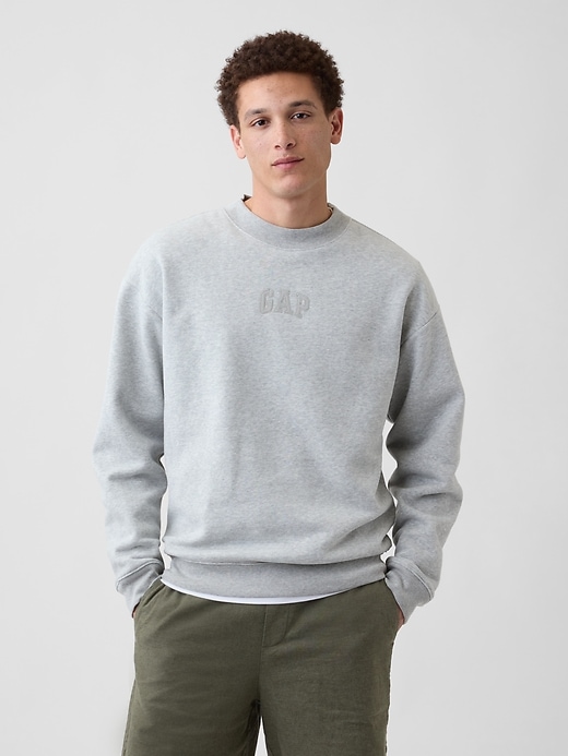Image number 1 showing, Adult Relaxed Gap Mini-Logo Sweatshirt