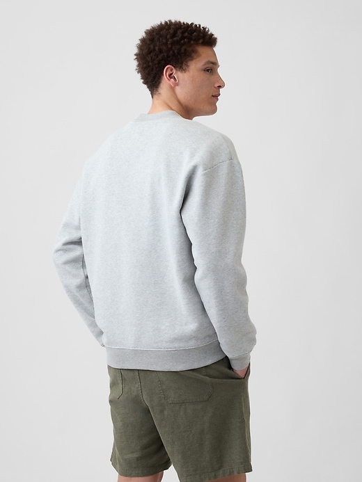 Image number 2 showing, Adult Relaxed Gap Mini-Logo Sweatshirt