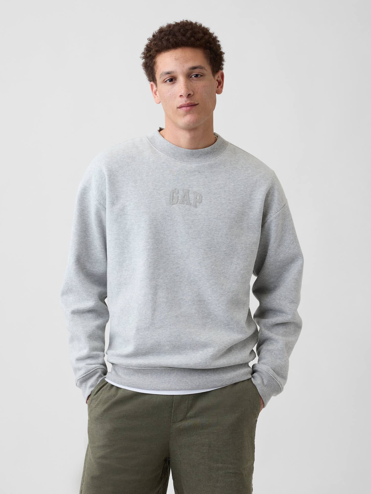 Adult Relaxed Gap Mini-Logo Sweatshirt