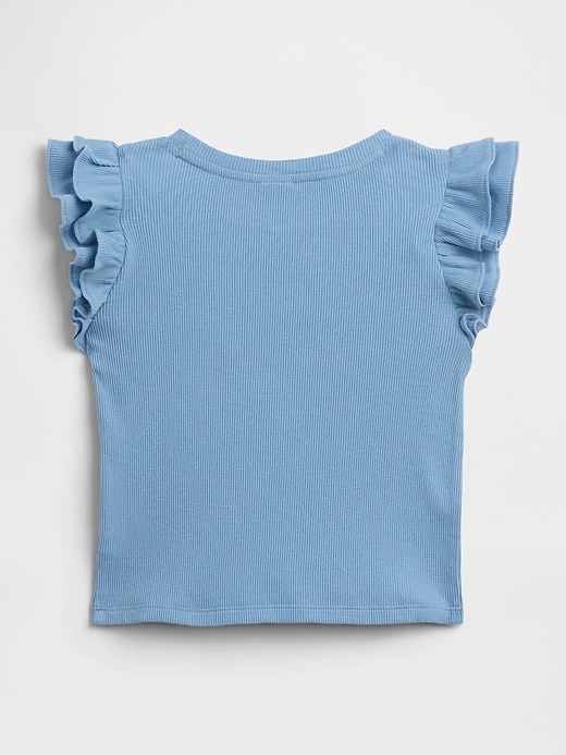 Image number 2 showing, babyGap Ribbed Flutter Sleeve T-Shirt