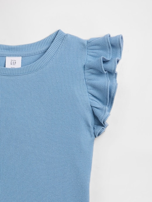 Image number 3 showing, babyGap Ribbed Flutter Sleeve T-Shirt