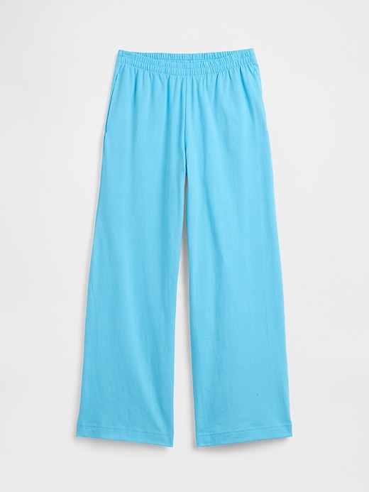Image number 4 showing, Heavyweight Pull-On Wide-Leg Crop Pants