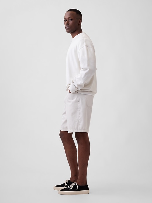 Image number 4 showing, 9" Loose Denim Shorts