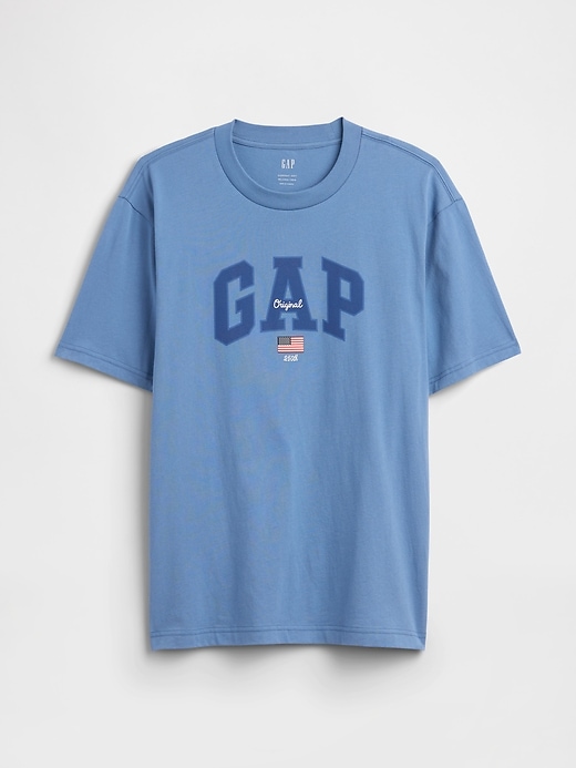 Image number 4 showing, Everyday Soft Relaxed Gap Americana Logo T-Shirt