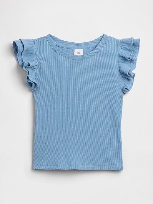 Image number 1 showing, babyGap Ribbed Flutter Sleeve T-Shirt