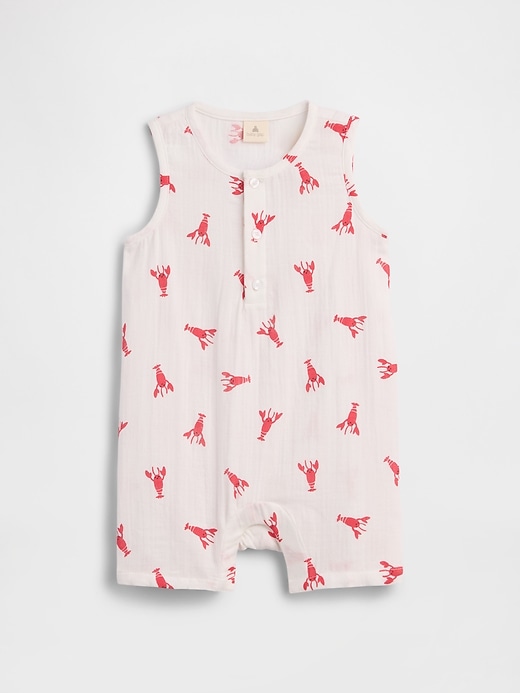 Image number 1 showing, Baby Gauze Romper