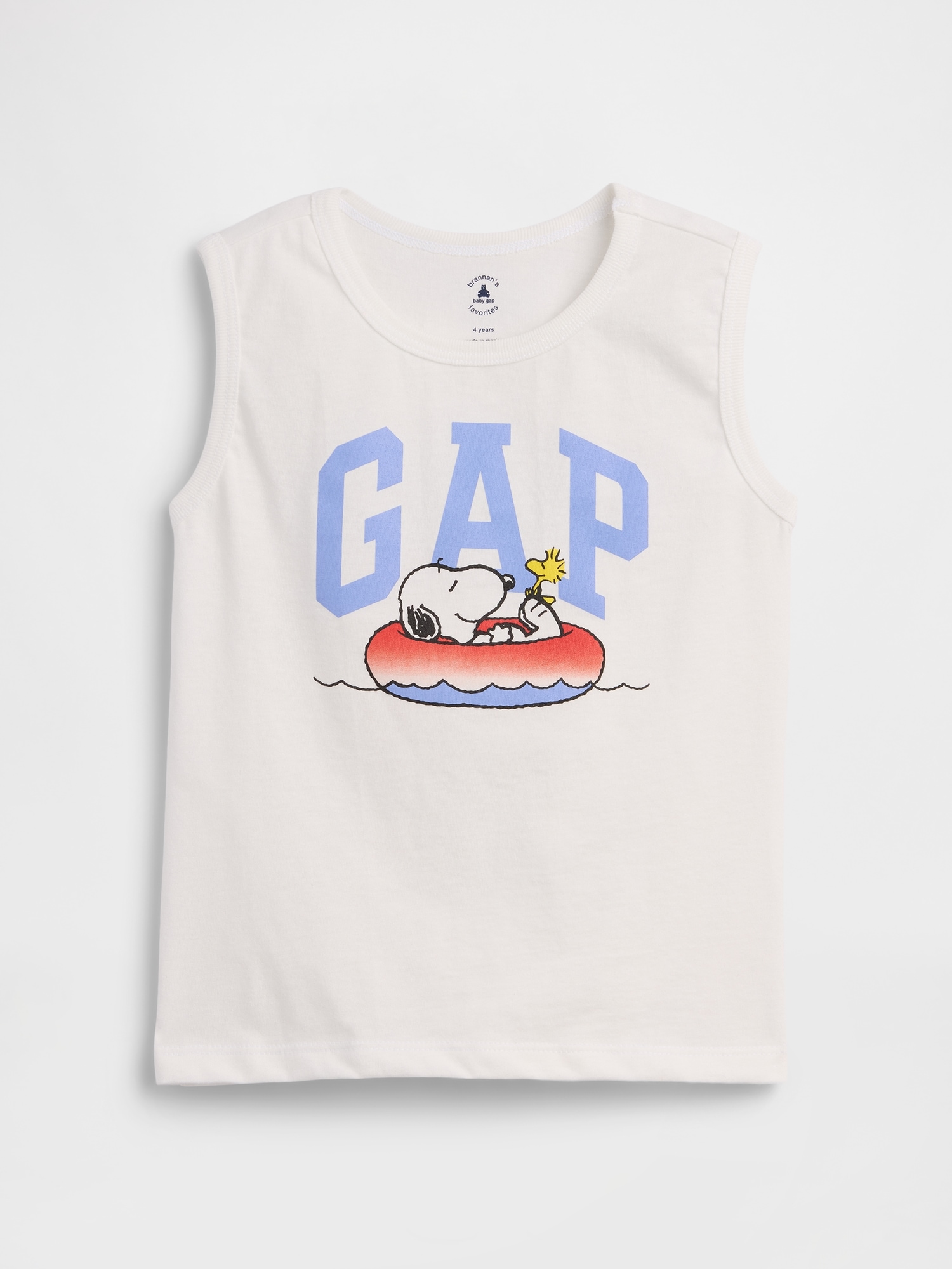 babyGap Peanuts Logo Tank Top