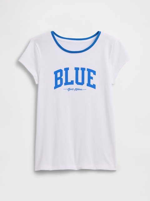 Kids Get Blue Ringer Graphic T-Shirt