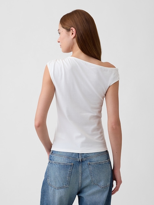 Image number 2 showing, Stretch Jersey Off-Shoulder Top