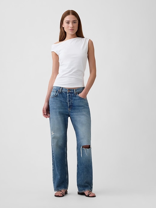Image number 3 showing, Stretch Jersey Off-Shoulder Top