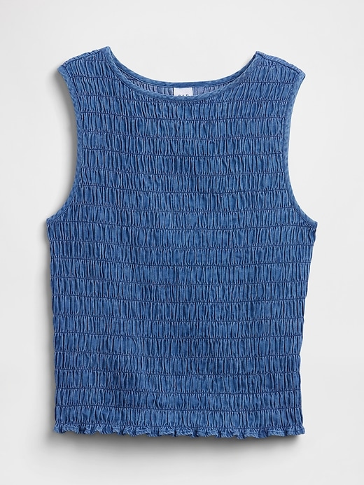 Image number 5 showing, Smocked Sleeveless Boatneck Top
