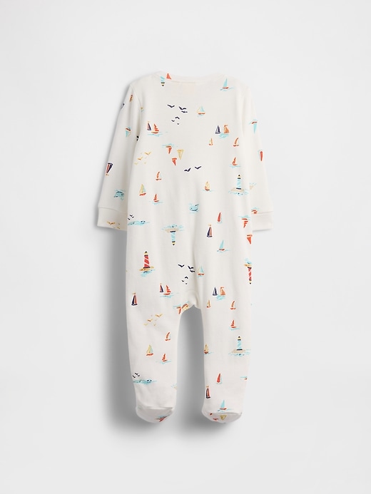 Image number 2 showing, Baby Print Two-Way Zip One-Piece