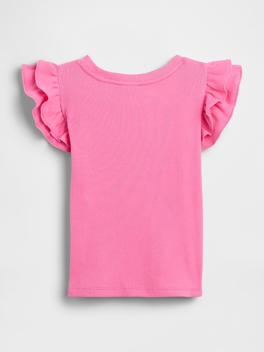Image number 2 showing, babyGap Ribbed Flutter Sleeve T-Shirt