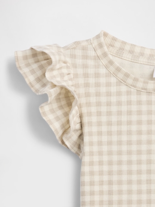Image number 3 showing, babyGap Ribbed Flutter Sleeve T-Shirt