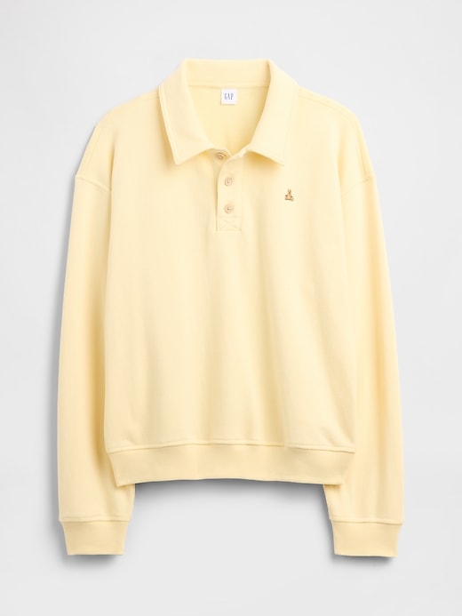 Image number 2 showing, Relaxed Cropped Polo Sweatshirt
