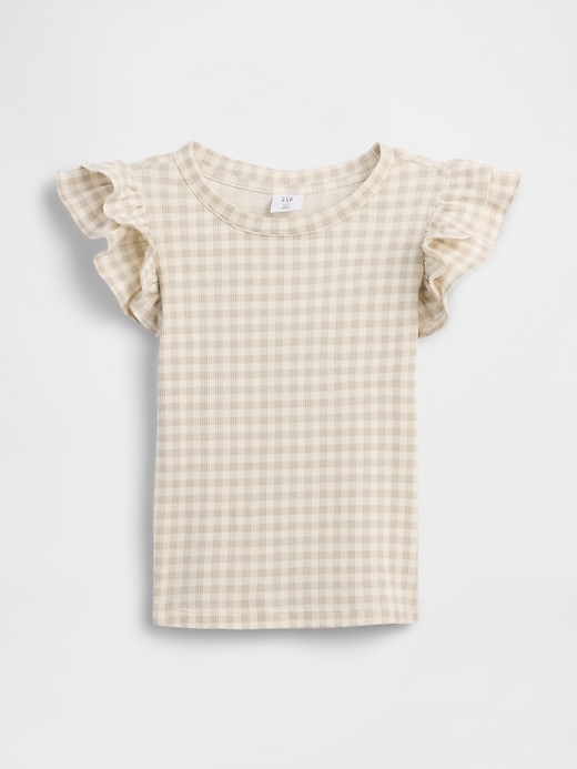 Image number 1 showing, babyGap Ribbed Flutter Sleeve T-Shirt