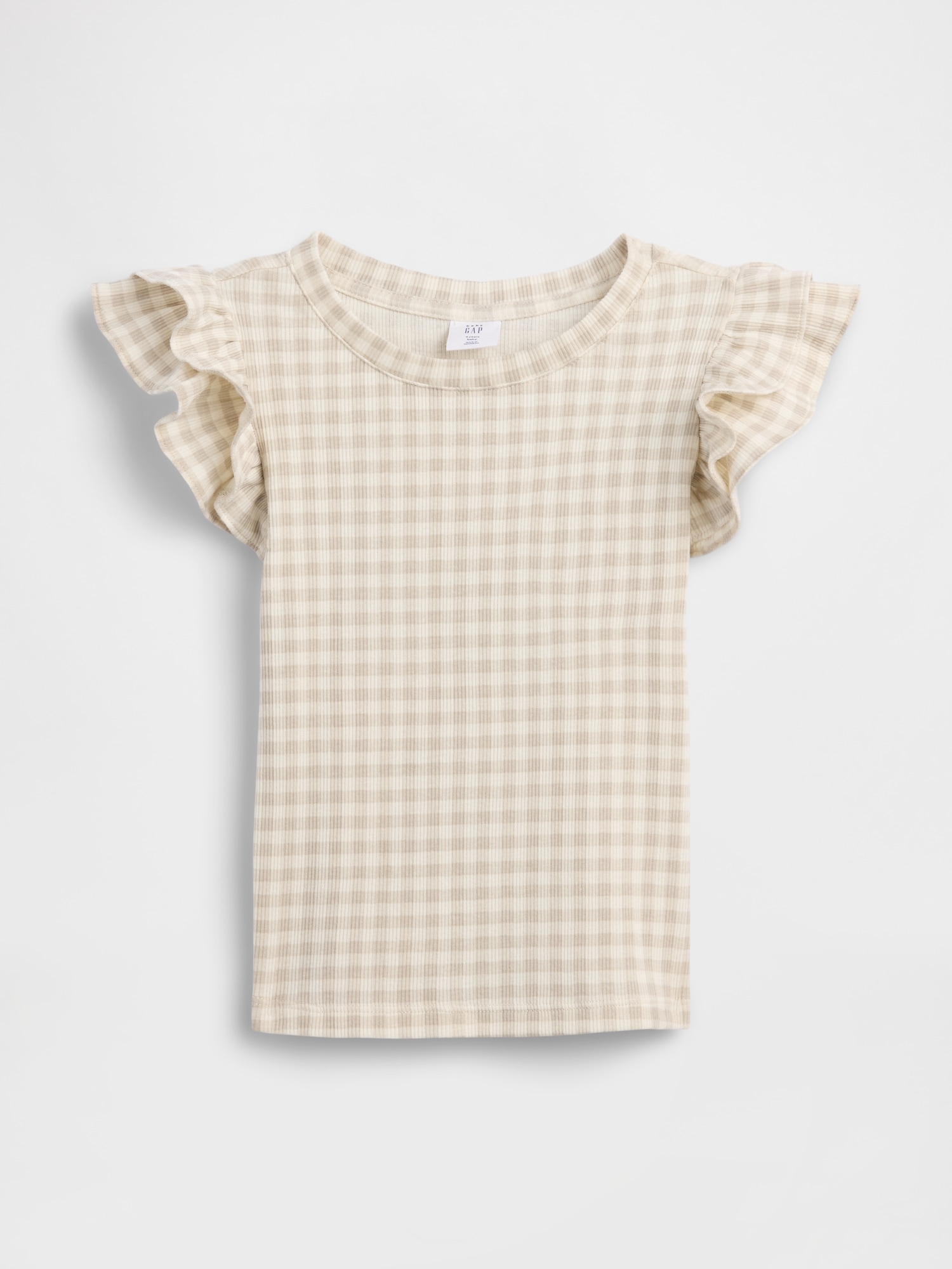 babyGap Ribbed Flutter Sleeve T-Shirt