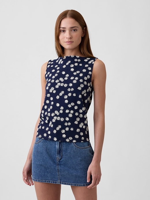 Image number 1 showing, Boatneck Tank Top