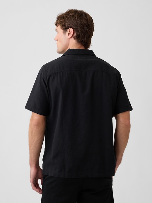 Image number 2 showing, Linen-Blend Vacay Shirt in Standard Fit