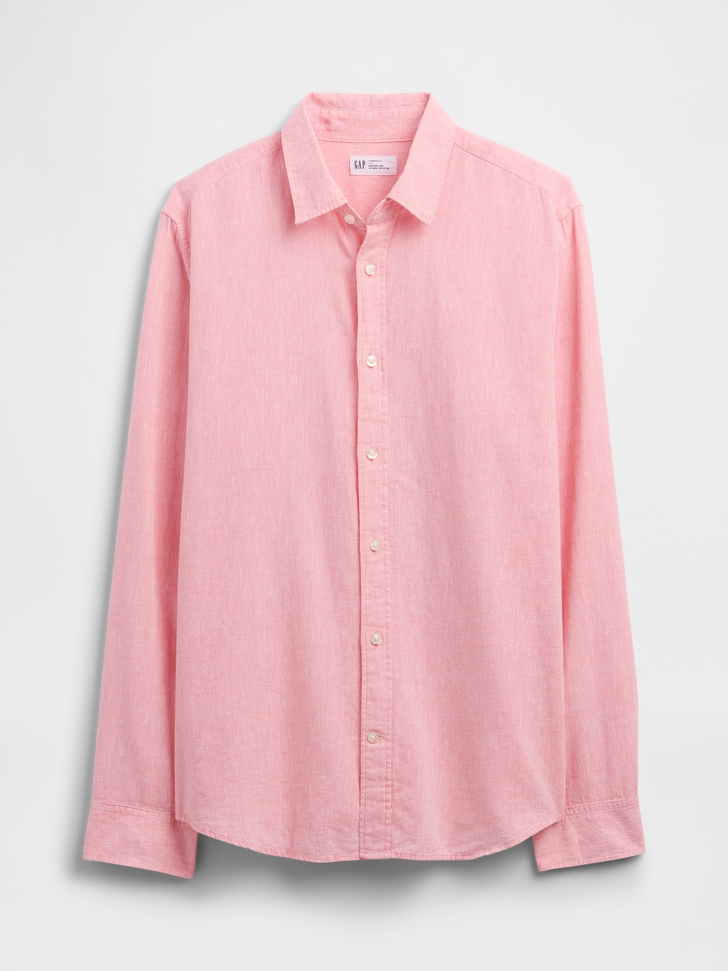 Linen-Blend Shirt in Standard Fit