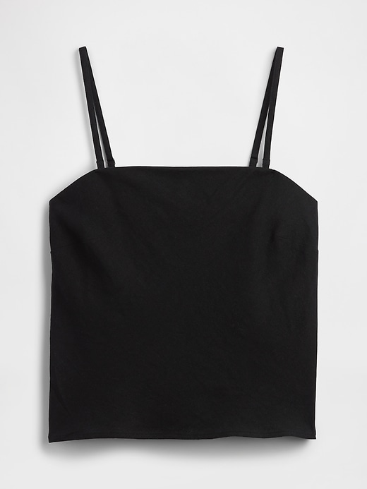 Image number 5 showing, Linen-Blend Bias-Cut Top