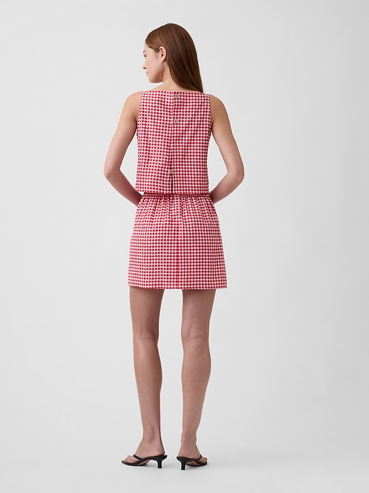 Image number 2 showing, Linen-Blend Pull-On Mini Skirt