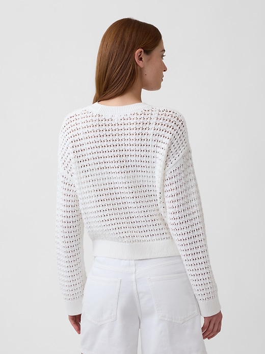 Image number 2 showing, Oversized Crochet Sweater